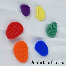 Sensory Worry Stones: Textured Soft Fidget Toys - Calming Stress Relievers For Anxiety, Fidget Toys,Sensory Toys,Toys,Sensory Toys, Valentine Day,Gift