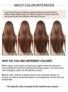 This Comfortable, Natural And Breathable Mocha Brown Straight Hair 28-Inch Wig Is A Synthetic Wig For Women And Girls, Suitable For Role-Playing, Party And Wedding Wigs, As Well As Daily Wear. It Is Also A Halloween And Christmas Gift - 摩卡棕 - 查看 9