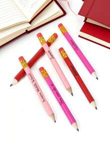 Crayons de golf personnalisables de 10 cm, crayons promotionnels, personnalisés pour festivals, mariages, prix d'étudiants, cadeaux personnalisés intéressants, choix de couleurs variées dont rouge et rose. Crayons HB pour élèves, avec gomme rouge pour la rentrée scolaire.