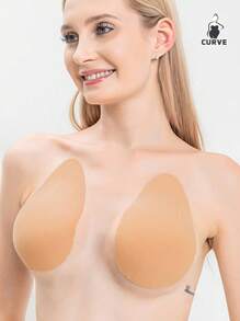 1 Pair Plus Size Thin Invisible Lift-Up Breast Petals, Anti-Slip And Anti-Sagging Nipple Covers - Multicolor - View 1