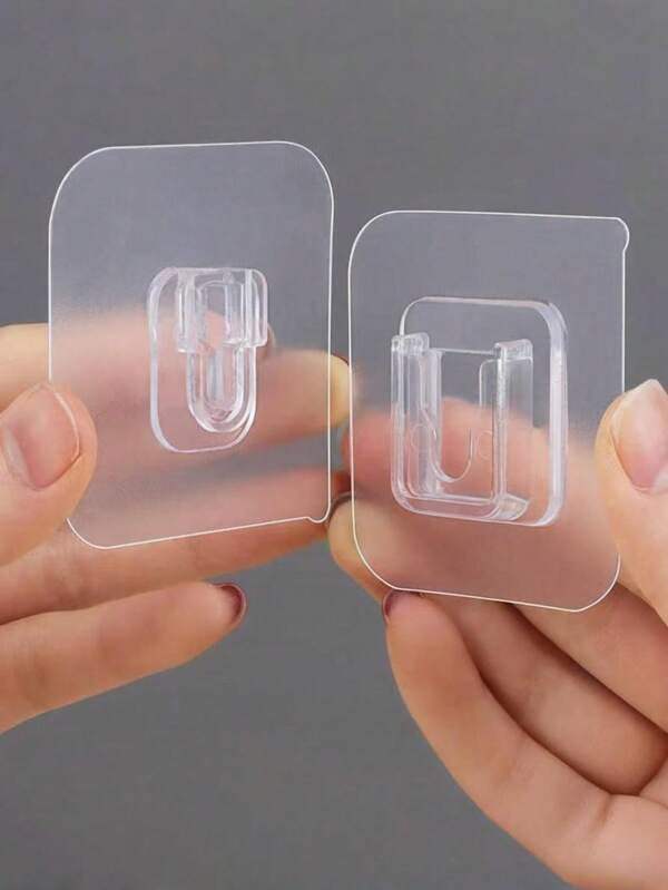 2/5/10 Sets leistungsstarke wasserdichte Badezimmer Klebepatch Haken, Mehrfachfunktion Klebebandhalterung, schädigungsfreie Wandmontage ohne Bohren für Zuhause