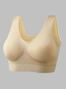 Sexy Women Push Up BREAST Bra Backless Bras Wireless Brassiere Breathable Seamless Bra, Lingerie
