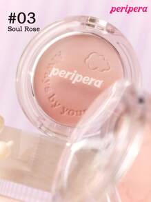 Peripera K-Beauty Pure Blushed Custon 腮红，可混合粉状腮红，渐变色，哑光自然透明光泽，亮泽效果，柔滑质地，自然妆容，日常彩妆，韩式彩妆 - #03 Soul Rose - 查看 4