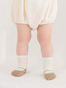 2 双婴儿/幼儿防滑点胶袜，无缝，袜鞋设计，春夏