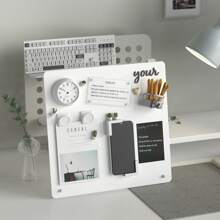 FANXI Magnetic Bulletin Board With Stand Magnetic Board For Desktop With Magnetic Clamp Metal Board For Magnets Display,School Supplies,Back To School