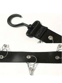 1-Piece Black 8-Clip Hat Organizer, Adjustable For Baseball Caps, Visors, Golf Hats, Etc., Individual Closet Door Hooks With 360° Swivel Hooks, Portable And Stylish Storage Solutions For Bedrooms And Closets