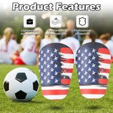 1 Pair Mini Thick Football Shin Guards, New Adult Model Insert Plate Soccer Shinguards, Mini Football Shin Protection, Suitable For All Seasons - Multicolor - View 5