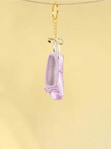 Handmade Ballet Dance Toe Shoes Jewelry Mini Shoes Satinkey Chain,Equipped With A Bow With Pearls,Can Be Used As Bag Accessories, Keychains, Phone Chains, Etc, With 6 Colors To ,Choose From, Fashionable Matching Items, Can Be Given To Friends Who Are Studying Ballet,Family, Colleagues, Relatives, Etc,Personalized Gifts For Family And Friends, Travel Accessories Car Accessories Bag Charm Backpack For School