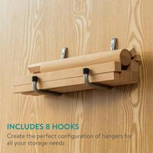 Navaris Garage Ceiling Hooks (Set Of 12) - Heavy Duty Storage Hook Hangers Variety Pack For Hanging Bike, Ladder, Equipment - Overhead Ceiling Mount No Need For Power Connection