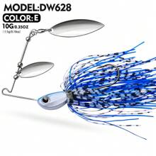 PROBEROS PROBEROS 1 Stück Mehrfarbiger untergehender Spinner Angellöffel, 17g, blinkende Pailletten, für Süß- und Salzwasser geeignet für Barsch, Forelle, Lachs