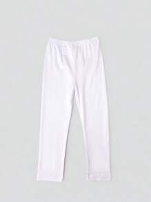 8 条儿童纯色 3/4 踝长打底裤，百搭薄款内裤，适合春秋季节