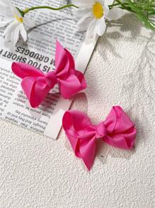 5/10/20/40Pcs Random Colors Cute Hair Bows Hair Clips Grosgrain Ribbon Bow Hair Clips Hair Barrettes Lady For Girls Daily Wear Hair Accessories - Multicolor - View 4