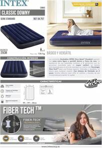 Intex Cama inflable estándar Dura-Beam modelo Classic Downy - Altura 25 cm, cama de camping, colchones inflables, entrega de 24 a 72 horas