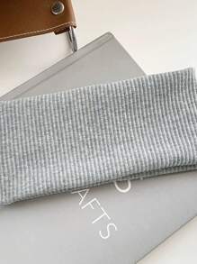 1 件新款针织发带女士时尚宽弹力头带运动瑜伽瑜伽发带柔软洗脸化妆头带女新款固定针织头带运动瑜伽吸汗记录弹力女士单色额韧带新款发带针织弹力运动瑜伽头带 - 彩色 - 查看 21