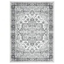 Danolapsi Area Rug, 5x7 Washable Rug For Living Room,Vintage Area Rug Foldable Area Rugs With Non Slip Backing,Vintage Florals Accent Carpet,Low Pile Front Door Mat,Kitchen Rugs