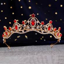 Bride Crown Stylish All-Match Rhinestone Crown, Minimalist High-End Dress Accessory, Photoshoot/Wedding Gown Hair Decor