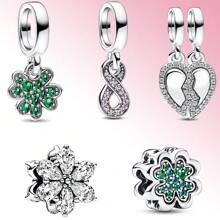 1 Snowflake Series Silver Plating Is Suitable For Pan Family Bracelets, Necklaces, DIY Jewelry, Birthday Gifts, Anniversary Gifts - Multicolor - View 1