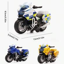 1 pieza Modelo de motocicleta - Tamaño grande - Metal completo - Espejo retrovisor móvil - Empaque exquisito - Vehículo de juguete - Decoración del hogar - Colección de juguetes de motocicleta - Figura de motocicleta de metal - Regalo de cumpleaños - Regalo de Pascua - Regalo de Halloween - Regalo de Navidad - Regalo perfecto - Presente - Juguete, Regreso a clases - Multicolor - Ver 9