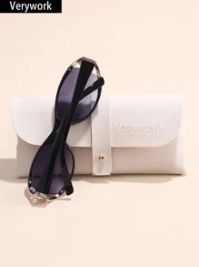 Verywork 1 件复古优雅的 Ins 风格品牌设计女士时尚眼镜，适合驾驶、购物、钓鱼、露营、夏季度假服装、夏季时尚配饰、海滩度假、户外、旅行太阳镜、寺庙装饰、街头 Y2k 风格超大包裹式镜框，适合音乐节、学院风、返校