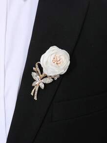 1 chiếc ghim cài áo hình nơ hoa hồng bằng hợp kim, unisex, thích hợp cho đám cưới, tiệc tùng, họp mặt. - Nhiều màu - Xem 8