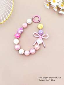 Handgemaakte vlinder kralen armband, schattige telefoon lanyard, sleutelhanger bedel