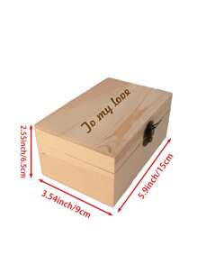 Customized Wooden Storage Box With Lock, Rectangular Storage Box, Customized Solid Wood Rectangular Dustproof Jewelry Box, Square Wooden Gift Box Back To School
