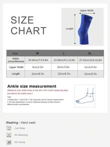 VBOSI 1 件女式男式 3D 针织压缩踝套 - 男女通用，适合篮球、羽毛球和健身房训练健身配件