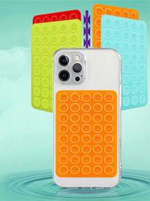 40pcs Silicone Double-Sided Suction Cup Phone Holder - Non-Slip Suction Cup Sticker, Self-Adhesive Suction Cup Pad, Mobile Phone Non-Slip Sticker, Power Bank Back Sticker Compatible With IPhone, Android Phone, Gift For Birthday, Family, Friends Phone Stand, Phone Accessories - Clear - View 9