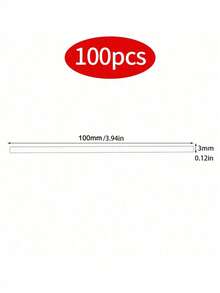 100pcs Plastic Lollipop Sticks, Suitable For Cake Pops, Lollipops And Chocolate - 10cm/3.93 Inches, Christmas, Valentine's Day, DIY Pops