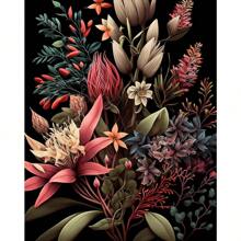 1pc Vintage Floral Still Life Posters Flowers In A Vase Camellia Cherry Blossom Wall Arts Picture For Living Room Home Decor No Frame