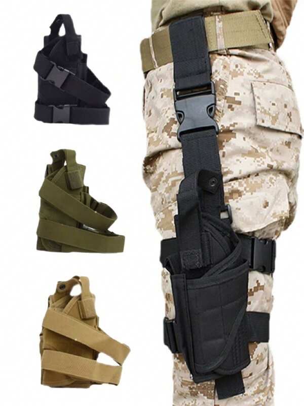 Funda universal para pistola adecuada para el muslo derecho, apta para acampada, caza, juegos de simulación de combate y otras actividades al aire libre