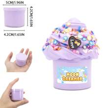 1 Peça/5 Peças Kit de Slime Fofo com Encantos de Leão e Baleia, Massa de Modelar Cheirosa, Não Pegajosa e Esticável DIY para Crianças, Brinquedos Sensoriais, Lembrancinhas de Festa, Prêmios para Crianças
