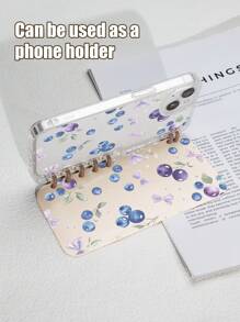 Cherry1pc Blueberry 丝带翻盖屏幕保护膜，可用作手机支架，兼容 Apple iPhone 11/11 Pro Max/12 Pro/12 Pro Max/13/14 Pro/14 Pro Max/15/15 Pro Max/16/16 Pro Max - 無色 - 查看 2