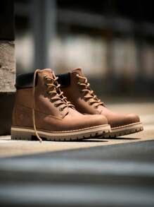 Botas Clásicas de Invierno y Otoño para Hombre, Botas de Trabajo al Aire Libre 2.0 - Marrón - Ver 4