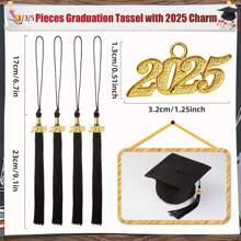 1pc Graduation Cap Tassel Doctoral Cap Accessory Decorative 2025 Graduation Cap Tassel Graduation Hat Accessory Tassel Pendant - Cap Tassel - View 4