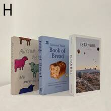 3pcs Modern Minimalist Fake Book Folding Style Decorative Props, Ideal For Home Decor And Stage Sets Best Gifts Birthday Graduation