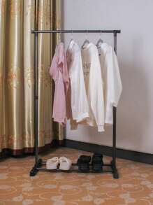 1 pièce Cintre à vêtements sur pied, séchoir intérieur portable pour balcon, présentoir à vêtements simple pour la maison, le dortoir