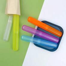1pc/2pcs/5pcsPortable Travel Toothbrush Holder, Breathable Toothbrush Storage Box, Random Color, - Multicolor - View 7