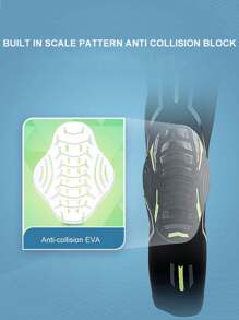 1 Piece Sports Knee Pad, Honeycomb Anti-Collision Knee Support For Basketball, Football, Cycling Gym Accessories Knee Support Sports Knee Pads Gym Knee Pads - Multicolor - View 6