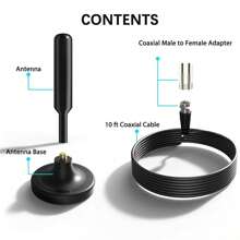 5600 Miles Digital TV Antenna Indoor HDTV Amplified Signal Booster 4K HD 1080P - Black - View 3