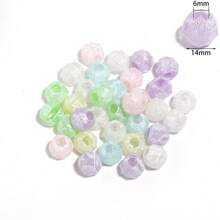 10 件/包亚克力蕾丝图案珠子，适用于 DIY 服装、发饰、珠宝制作 - 混色 - 查看 9