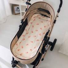1pc Soft & Comfortable Boucle Stroller Blanket, Thickened Non-Slip Stroller Pad, Suitable For Crib & Bassinet, Reversible