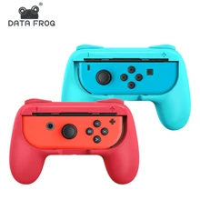 DATA FROG 握把兼容 Joy Con 的 Switch 和 Joycon 的 OLED 型号，耐磨手柄套件兼容 Joy Cons 控制器 2 包 - 彩色 - 查看 2