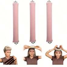 3 件装女士无热卷发器，慵懒卷发造型工具，简约欧美风格，大波浪睡眠卷发造型器