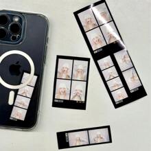 Pegatinas personalizadas con fotos, opciones de cantidad múltiple 1 pieza / 3 piezas / 5 piezas, múltiples estilos y diferentes tamaños de mini fotos para mejores amigos, novias, novios, fotos personalizadas, fotos personalizadas, fotos de pareja personalizadas, regalos del Día de San Valentín, regalos de cumpleaños, aniversarios, regalos de pareja - etiqueta engomada - Ver 6