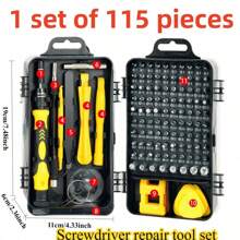 46 piezas Juego de herramientas de reparación automotriz multifuncional, incluye juego de llaves de trinquete, zócalos, 1/4" de accionamiento, barras de extensión de acero al cromo vanadio, para mantenimiento de automóviles y uso doméstico - Estructura enchapada en acero