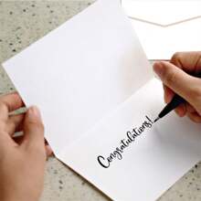 12pcs/Set Graduation Invitation Cards, Cross-Border Graduation Season Envelope, Handwritten Blessing Cards