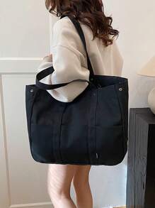 新款时尚美学多口袋手提包，大容量手提包和单肩包 - 彩色 - 查看 13