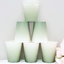 10pcs/20pcs/40pcs,9oz Disposable Paper Cups Pastel Rainbow Gradient Party Cups Drinking Cups For Party, DIY And Holiday, Multicolor Paper Cups For Wedding Party Picnic BBQ Travel And Event - Multicolor - View 14