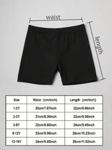 8pcs Kids Classic Solid Color Milk Silk Material Summer Breathable Bike Shorts